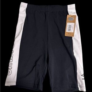 New women’s Umbro Black and White Athletic compression Shorts small